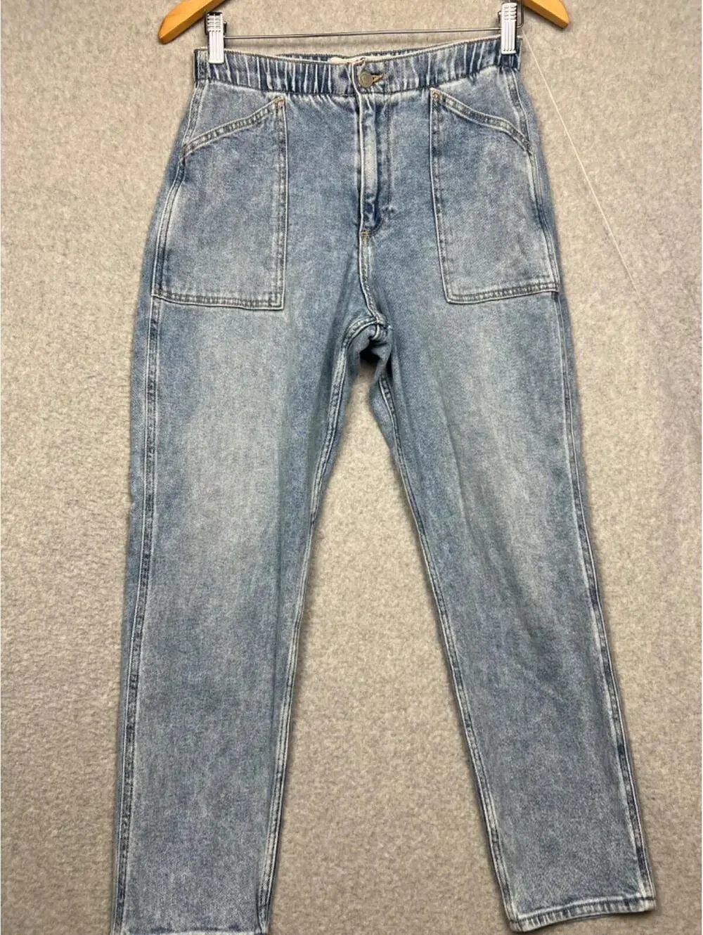 90s Y2k Hollister Curvy High Rise Mom Jeans Womens S Vintage Stretch Light wash